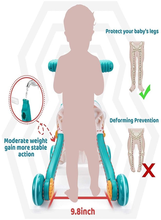 Glaceon Baby Push Walker 2 in 1 Sit-to-Stand Learning Walker with Wheels Kids’Multiple Educational Activity Center Music Learning Toy for Infant Boys Girls - Image 4